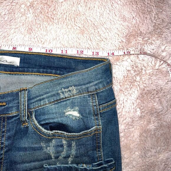 Kancan jeans, straight leg ankle.  Size 5/26 dark blue denim - Picture 5 of 8